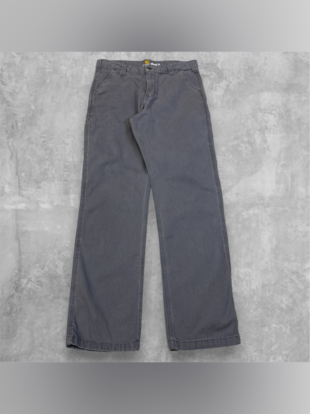 MENS 34x34 - Carhartt 102291 Unlined Rugged Relaxed Fit Gray Pants